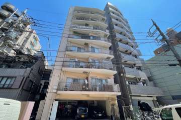 西世紀コーポ平和島の外観（西側から）