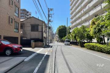 敷地北側の前面道路　　