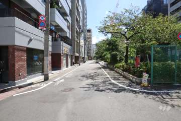 敷地南側の前面道路