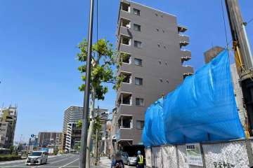 スモールシティハウス平和島の外観（南西側から）