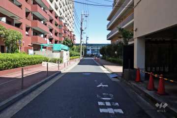 敷地南側の前面道路