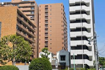 大森海岸パークハウスの外観（東側から）