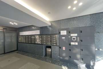 共用ポストと宅配ボックス