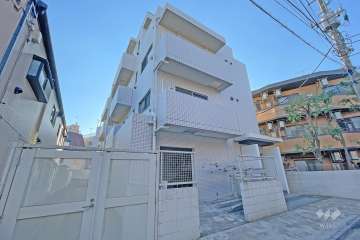 エルフラット池上の外観（北東側から）