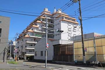 マンションニュー池上の外観(北西側から)