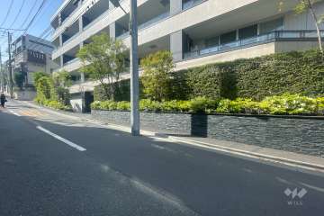 敷地の南側前面道路（東側から）