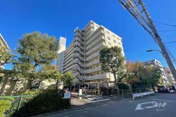 池上パークファミリア1号棟の外観（西側から）