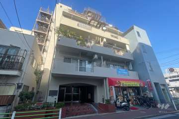 仲六郷ダイヤモンドマンションの外観（南西側から）