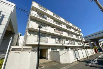 NICハイム仲六郷の外観（南西側から）