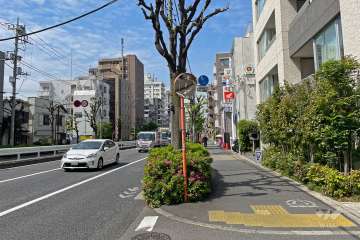 敷地南側前面道路（東側から）