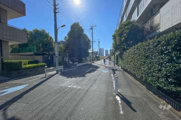 敷地南側前面道路