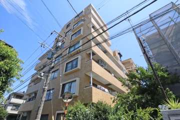 ライオンズマンション田園調布第２の外観(南西側から)