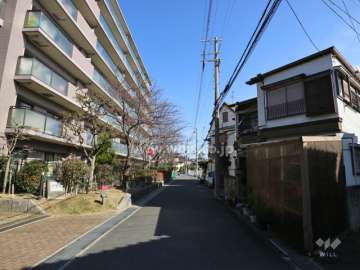 南側前面道路(西側から)