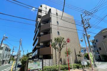 ブライズ多摩川TREの外観（西側から）