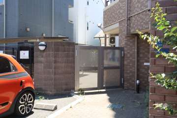 駐輪場の出入り口