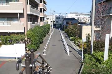 敷地の東側前面道路