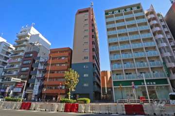 シンシア蒲田ステーションプラザの外観（西側から）