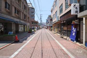 敷地北側の前面道路(東側から)