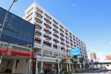 洗足ミナミプラザの外観（南西側から）