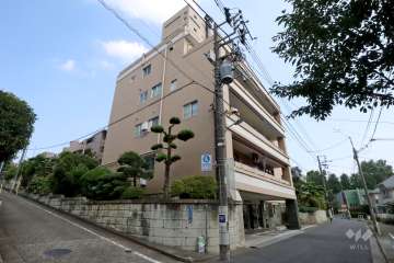 洗足池畔アビタシオンの外観(北西側から)
