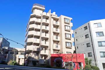 朝日プラザ旗の台の外観（南側から）