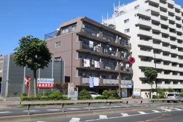 シャトレー北馬込の外観(南西側から)