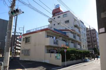 パラスト多摩川の外観(北西側から)