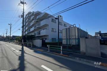 エンゼル萩中パークハイツの外観（北東側から）