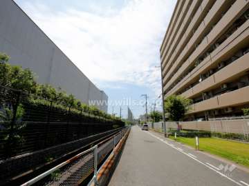敷地南側の前面道路
