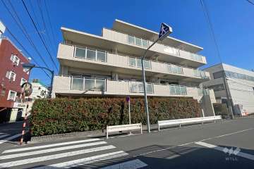 クリオ多摩川ラ・モードの外観(北西側から)