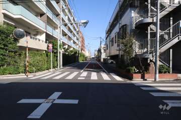 敷地南側の前面道路
