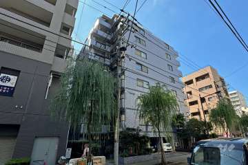 セザール第二月島の外観（東側から）