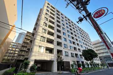 オークプレイス月島の外観（南東側から）