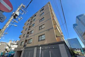 クレストフォルム月島シティコートの外観（西側から）