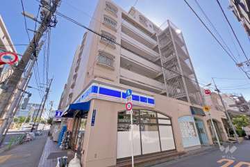 グリーンコーポ月島の外観（北西側から）