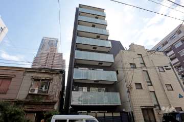 ウィルローズ月島の外観(北側から)