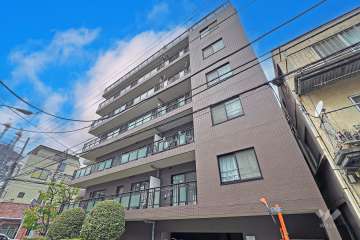 マイキャッスル月島の外観（南東側から）