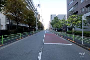 敷地南東側の前面道路