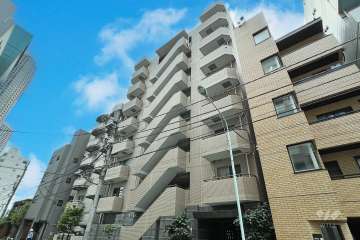 パレステュディオ勝どきRiverSideの外観（北側から）