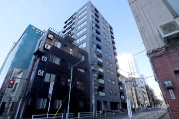 シティハウス勝どきステーションコートの外観(北東側から)