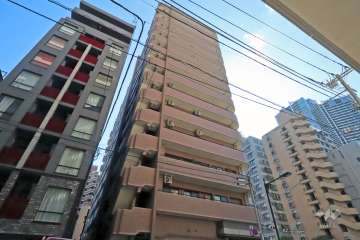 ライオンズマンション勝どきの外観（北側から）