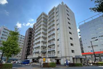 茅場町スカイハイツの外観（北西側から）　