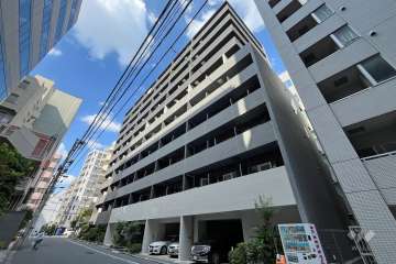 ステージグランデ茅場町の外観（南東側から）