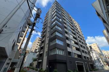 クレヴィア東京八丁堀新川ザレジデンスの外観（南側から）