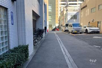 敷地南東側の前面道