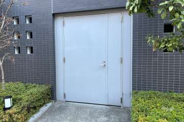 駐輪場の出入り口