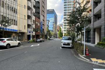 敷地南西側の前面道路　