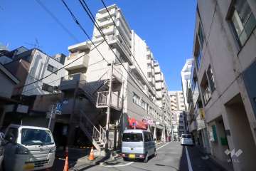 トーア新富マンションの外観(南東側から)