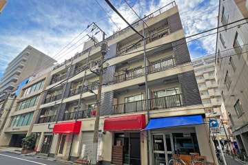 フジタ新富マンションの外観（東側から）