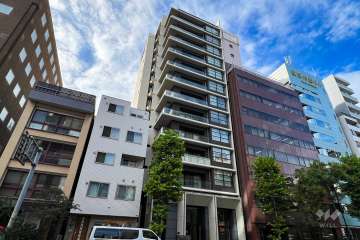 ユニーブル銀座東の外観（南東側から）